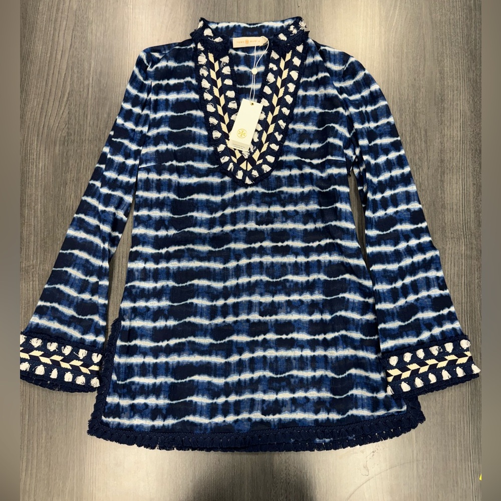 Tory Burch Tie Dye Stripe Tunic